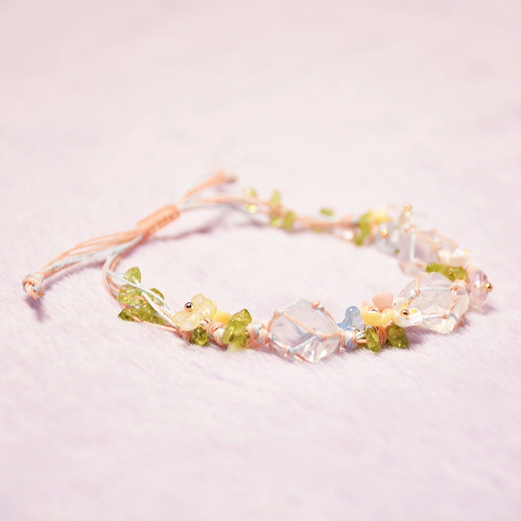 水晶花环手绳