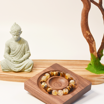 Fortune-Attracting Citrine & Tiger’s Eye Bracelet